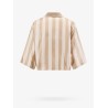 Crop fit pequin silk shirt