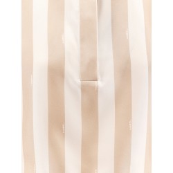Crop fit pequin silk shirt