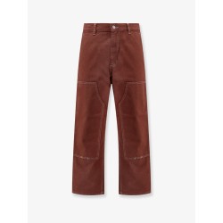 Cotton trouser with stitched profile