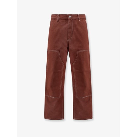 Cotton trouser with stitched profile