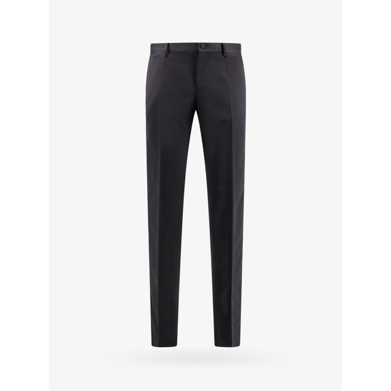 Virgin wool and silk tuxedo trouser