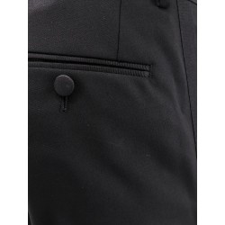 Virgin wool and silk tuxedo trouser