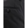 Virgin wool and silk tuxedo trouser