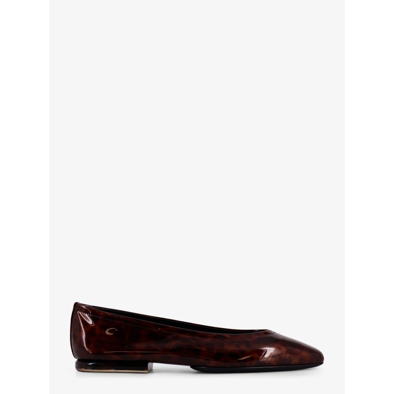 Animalier patent leather ballerinas