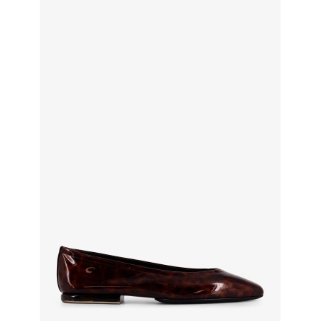 Animalier patent leather ballerinas