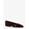 Animalier patent leather ballerinas