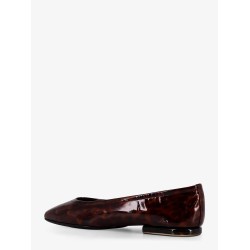Animalier patent leather ballerinas