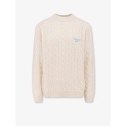 Wool blend braided sweater