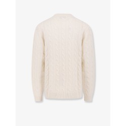 Wool blend braided sweater