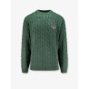 Wool blend braided sweater