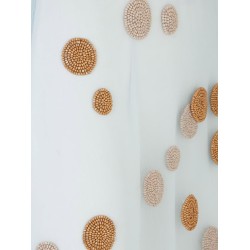 Tulle skirt with all-over macro polka-dot motif