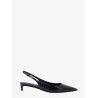Croco print leather slingback