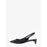 Croco print leather slingback