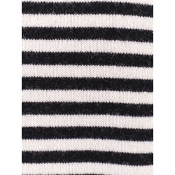 Wool blend sweater with striped motif