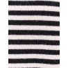 Wool blend sweater with striped motif