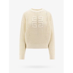 Wool and cashmere perforated sweater