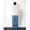 Wool and cashmere perforated sweater