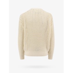 Wool and cashmere perforated sweater