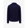 Cashmere sweater with half zip