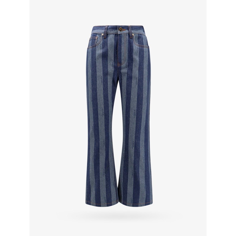 Cotton jeans with pequin stripes