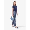 Cotton jeans with pequin stripes