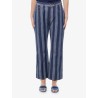 Cotton jeans with pequin stripes