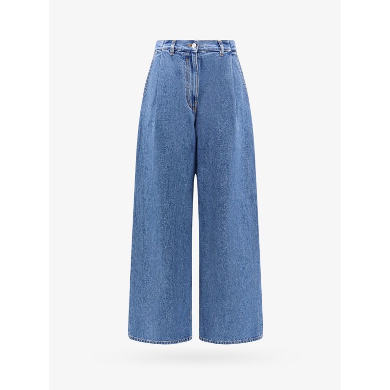 Cotton jeans with metal 4g detail