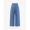 Cotton jeans with metal 4g detail