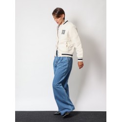 Cotton jeans with metal 4g detail