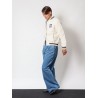 Cotton jeans with metal 4g detail