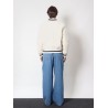 Cotton jeans with metal 4g detail