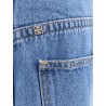 Cotton jeans with metal 4g detail