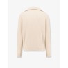 Cashmere sweater with half zip