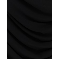 Stretch viscose dress with drapery