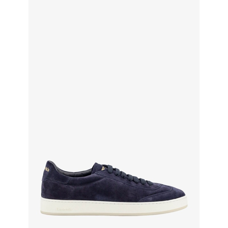 Low-top suede sneakers with logo detail