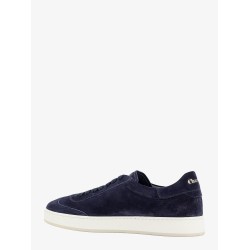 Low-top suede sneakers with logo detail