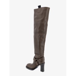 Leather boots