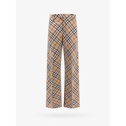 Wool blend trouser with iconic check print