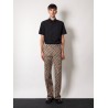 Wool blend trouser with iconic check print