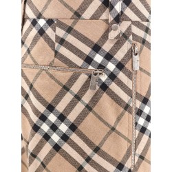 Wool blend trouser with iconic check print