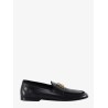 Leather loafer with logo detail