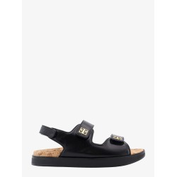 Leather sandals with 4g buckles