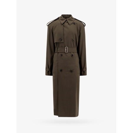 Stretch wool trench