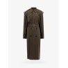 Stretch wool trench