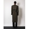 Stretch wool trench