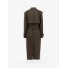 Stretch wool trench