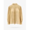 Silk shirt with lurex details