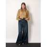 Silk shirt with lurex details