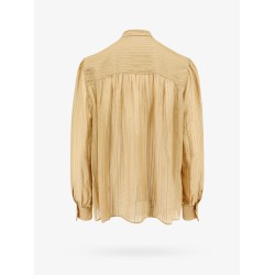 Silk shirt with lurex details