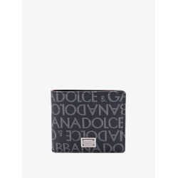 Coated canvas wallet with with all-over logo